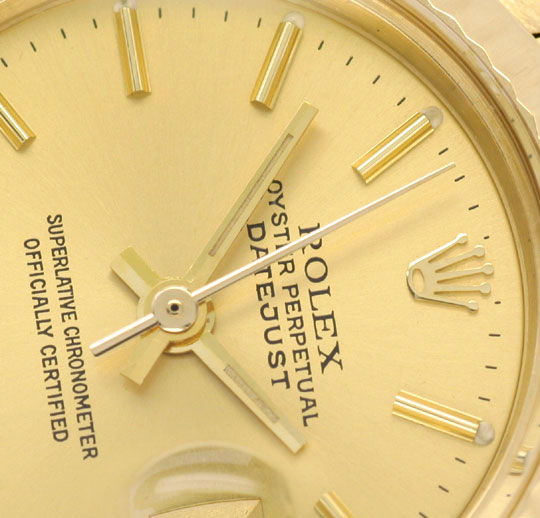 Foto 3 - Rolex Damen Uhr Datejust Oyster Perpetual, Gold Geprüft, U1148