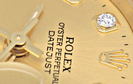Foto 3 - Rolex Lady Datejust Gold, Diamanten, Neuzustand, U1363
