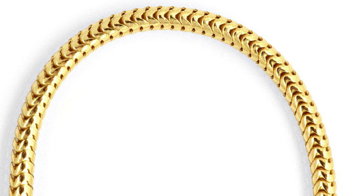 Foto 2 - Schlangenkette 45cm massiv 18K Gelbgold, Z0001